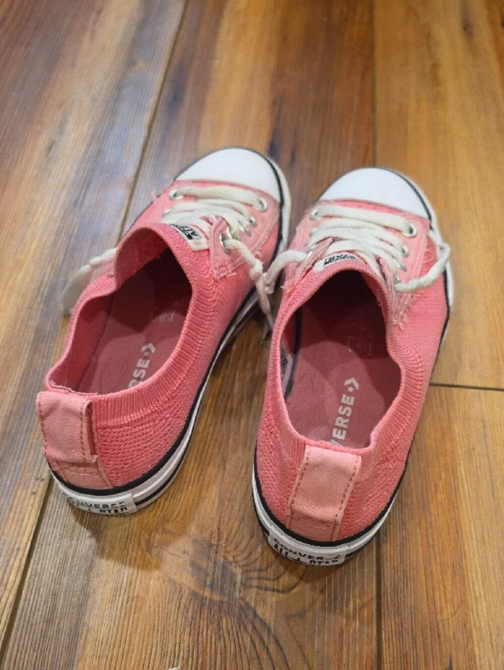 Converse kids Pink Knit Low-Top Sneakers
